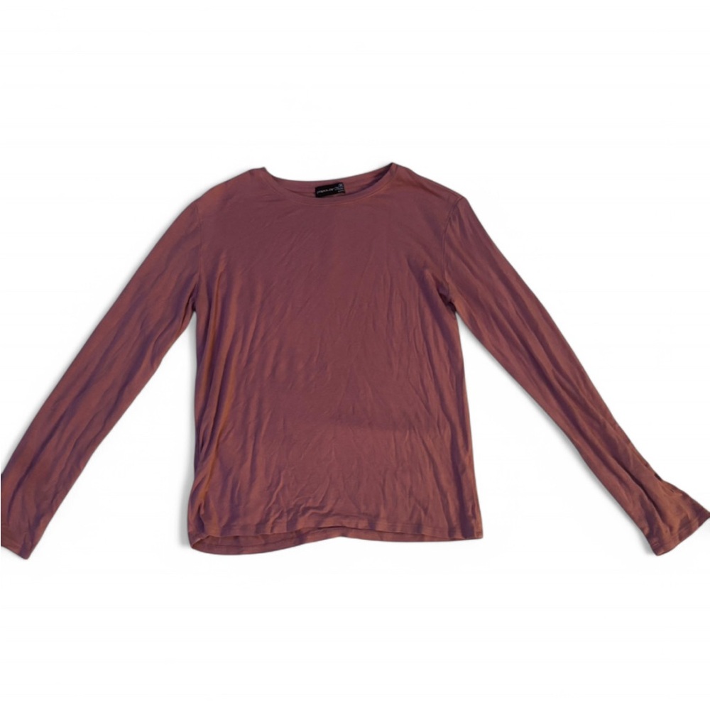 Pink Fitted Long Sleeve Tee